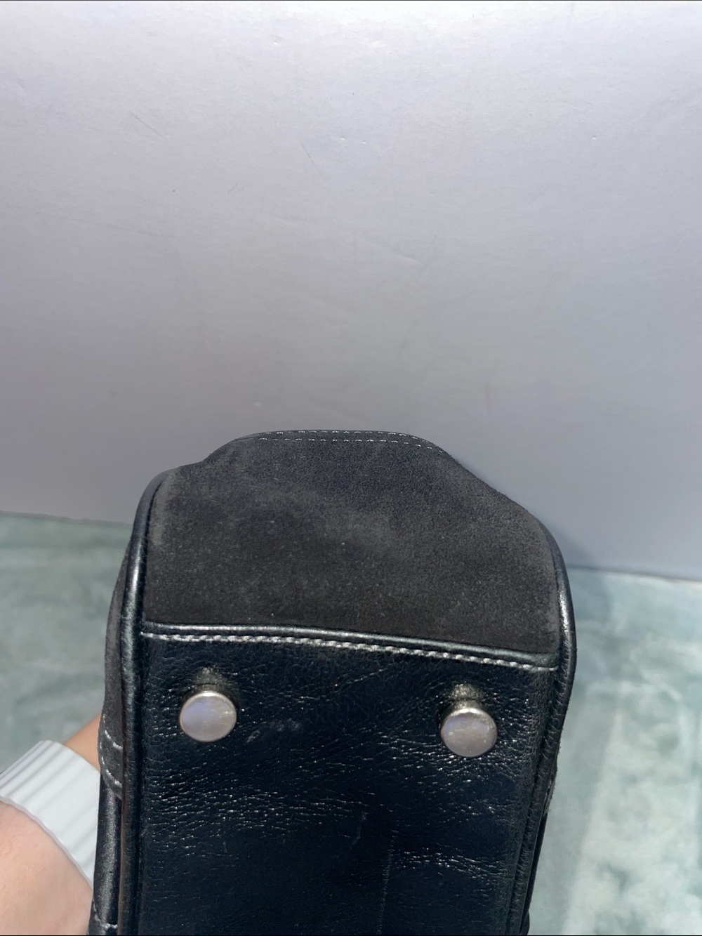 Vintage Coach ‘Madison’ Satin Mini Framed Satchel - Picture 6 of 14